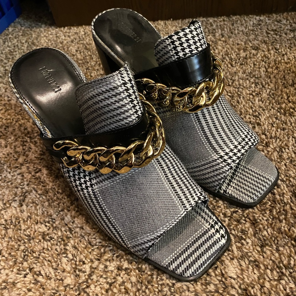 Forever 21 Plaid Mules